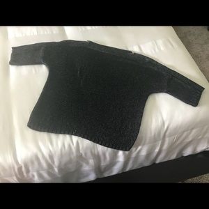 Shoulder zipper sweater